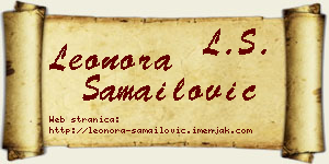 Leonora Samailović vizit kartica